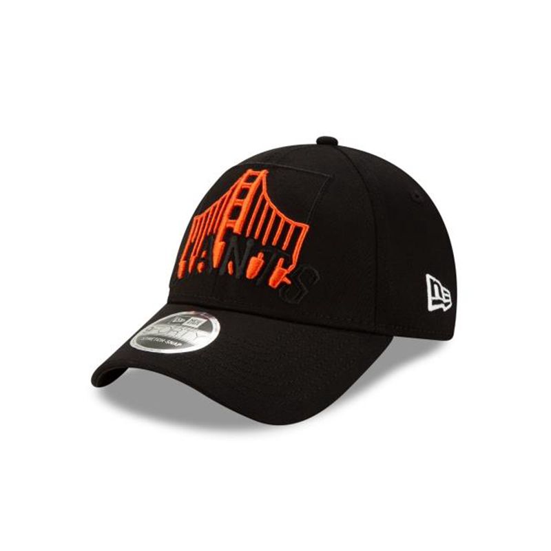 MLB San Francisco Giants Logo Elements 9Forty Adjustable (ZQM3111) - Black New Era Caps